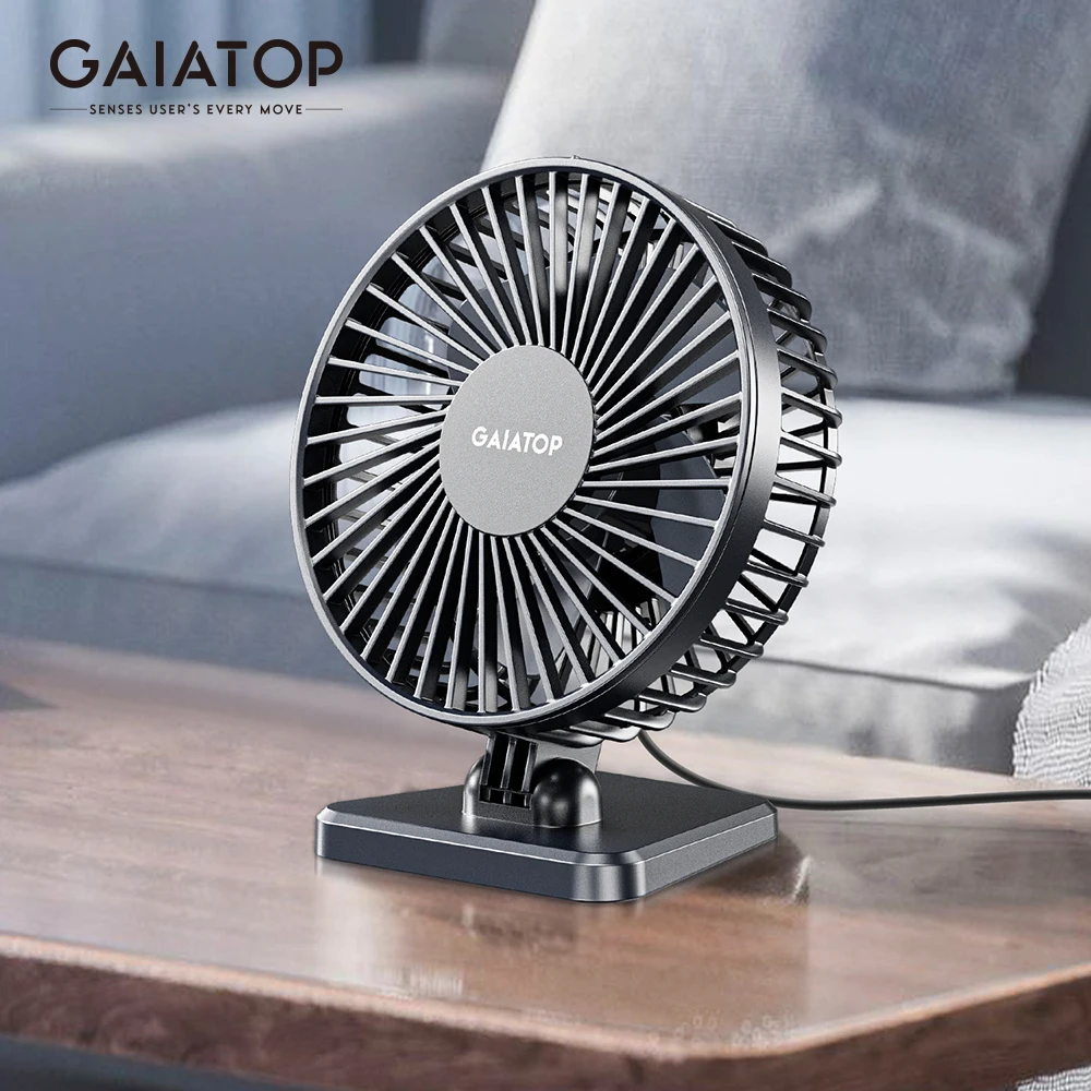 GAIATOP Mini ventilateur de bureau USB ventilateur Portable bureau USB ventilateurs de refroidissement silencieux réglage à trois vitesses adapté au bureau à domicile