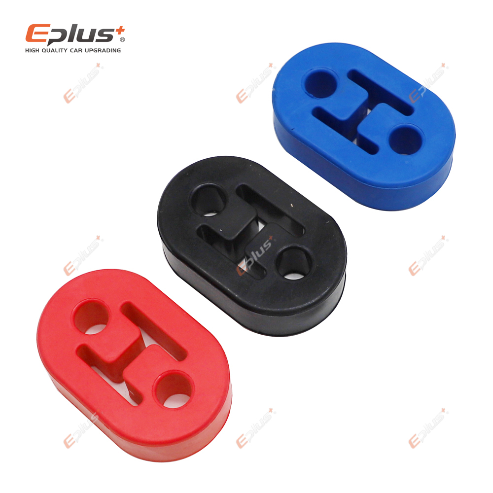 Universal Auto Auspuffrohr Halterungen Aufhänger Isolator Polyurethan Aufhänger Liner Halterung 2 Löcher 4 Löcher Schwarz Rot Blau