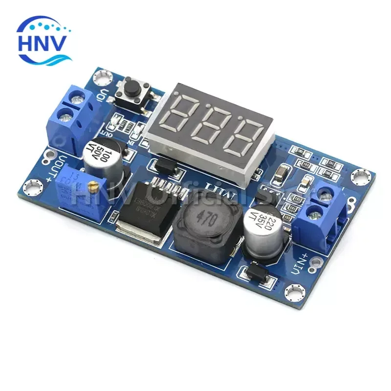 Módulo de fuente de alimentación de refuerzo Digital DC-DC XL6009, regulador de voltaje elevador ajustable de 4,5-32V a 5-52V con voltímetro LED