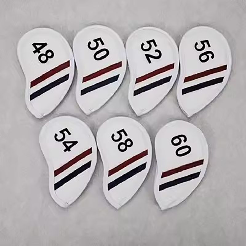 새로운 골프 웨지 커버 방수 후크 루프 PU 가죽 샌드 웨지 헤드 커버 48 50 52 54 56 58 60 학위 골프 액세서리