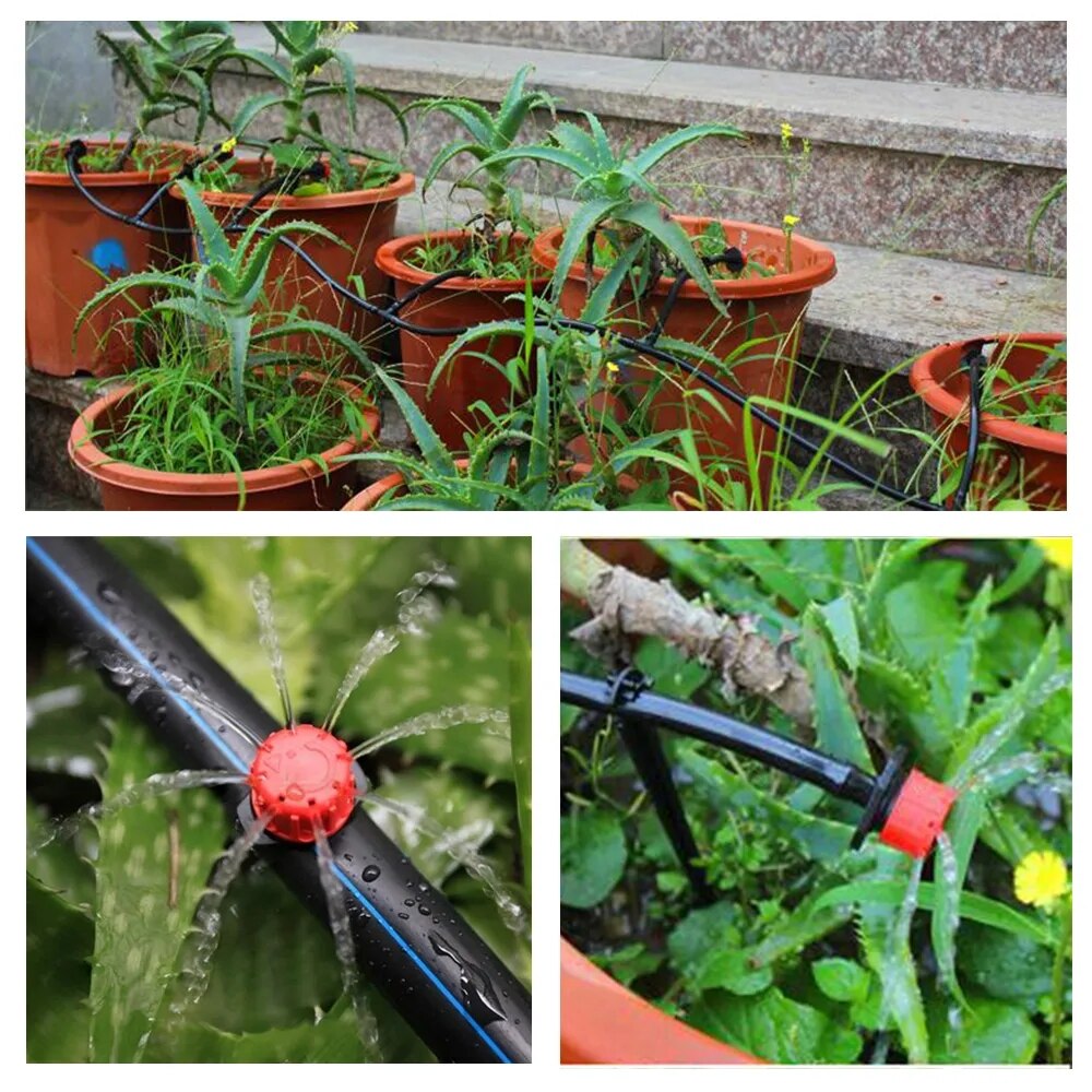 EZ tubo automatico irrigazione giardino tubo flessibile impianto Kit di irrigazione sistema gocciolamento auto acqua Kit irrigazione gocciolatori irrigatori