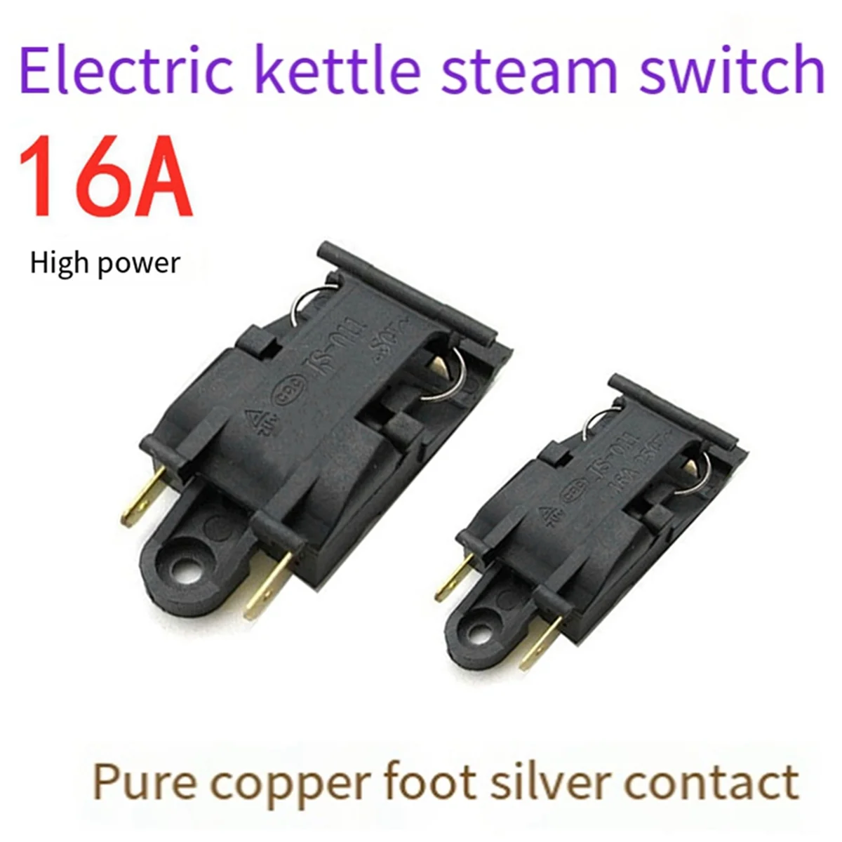 A72P 10 Pcs Electric Kettle Steam Pressure Jump Switch 16A Kettle Power Switch Thermostat Temperature Control Kettles Switch