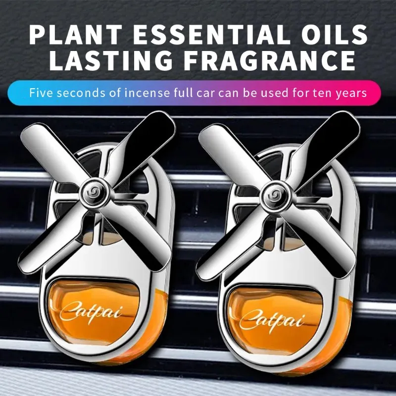 Auto Aromatherapie Lufterfrischer Rotierenden Propeller Vent Duft Aromatherapie Kreative Mini Parfüm Dekoration Zubehör Neue