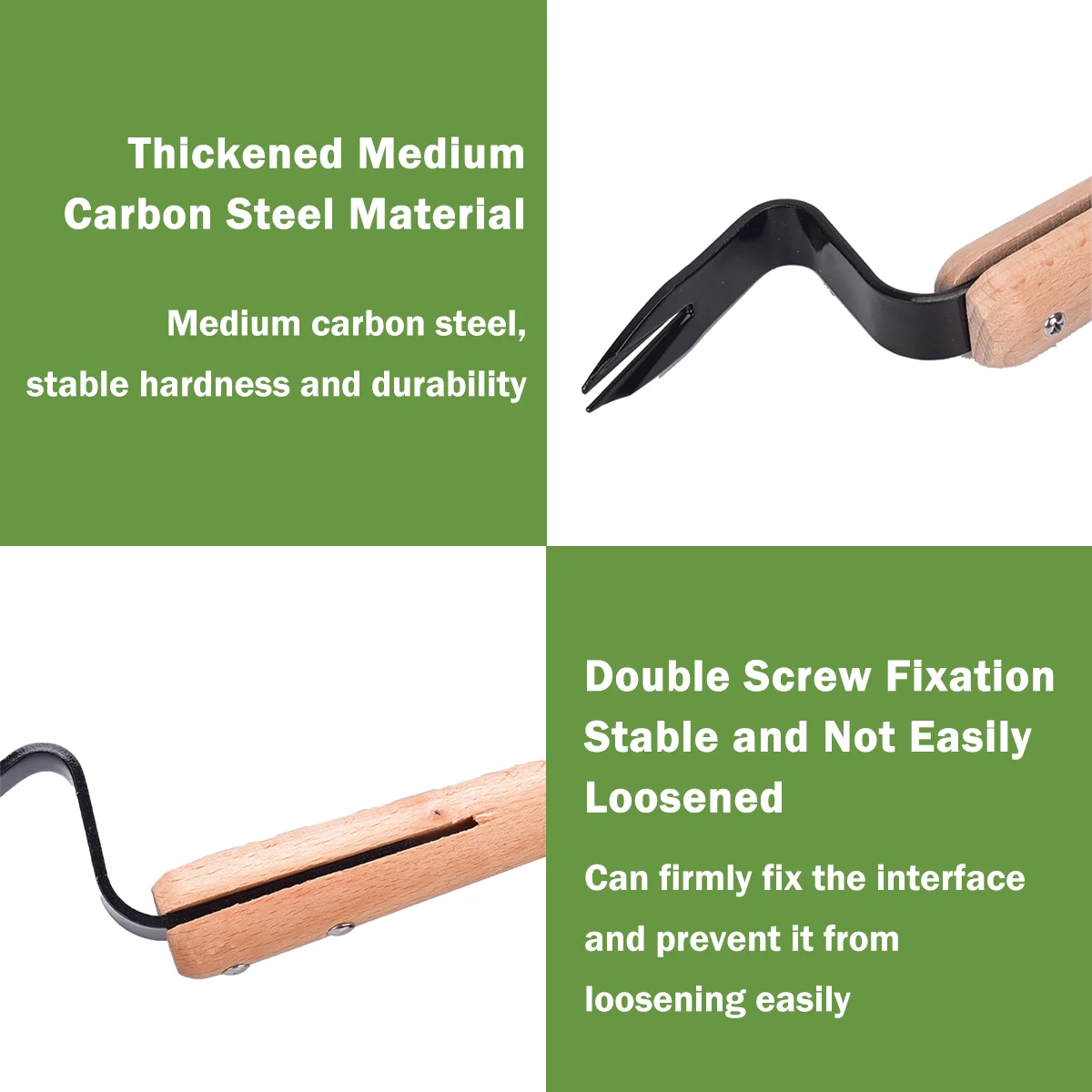 Effortless Weed Removal Tool - T TOVIA Handheld Dandelion Puller & Garden Fork, Durable Metal Construction for Lawn Care