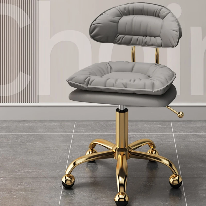 Adjustable Swivel Bar Stool Height-Adjustable Stool for Kitchen Counter Home Pub & Beauty Salon Modern Spinning Backless Stool