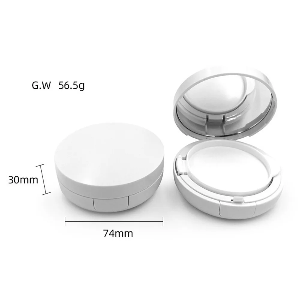 15 グラム/0.5 オンス空のエアクッションパフボックスポータブル化粧品メイクアップケースコンテナパウダースポンジミラー付き BB クリームファンデーション用