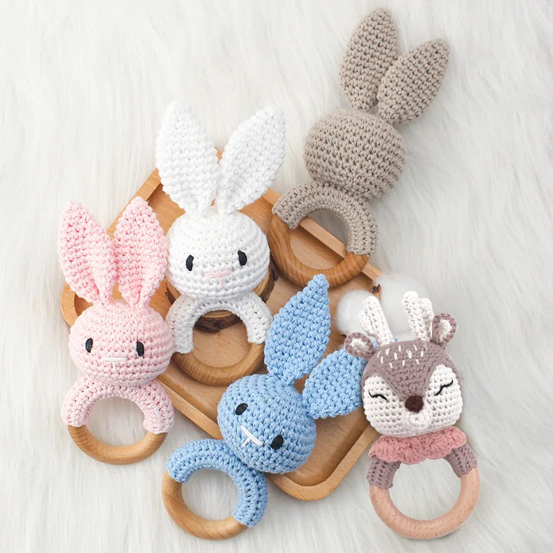 Lục Lạc Cho Bé DIY Móc Hoạt Hình Sư Tử Con Cáo Búp Bê Tay Chuông Gỗ Vòng Mọc Răng Đồ Chơi Sơ Sinh Răng Hàm Xúc Xắc Đồ Chơi Giáo Dục