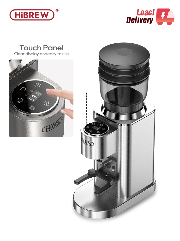 HiBREW автоматическая кофемолка электрическая кофемолка с 48 передачами для эспрессо американский кофе наливной поверх визуального хранения зерен G7