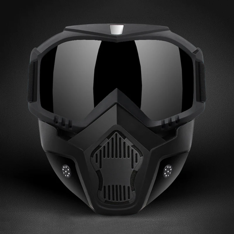 Antivento Dirt Bike Occhiali da moto Maschera Anti-impatto Paintball Gioco di guerra Motocross Caccia Maschera da ciclismo