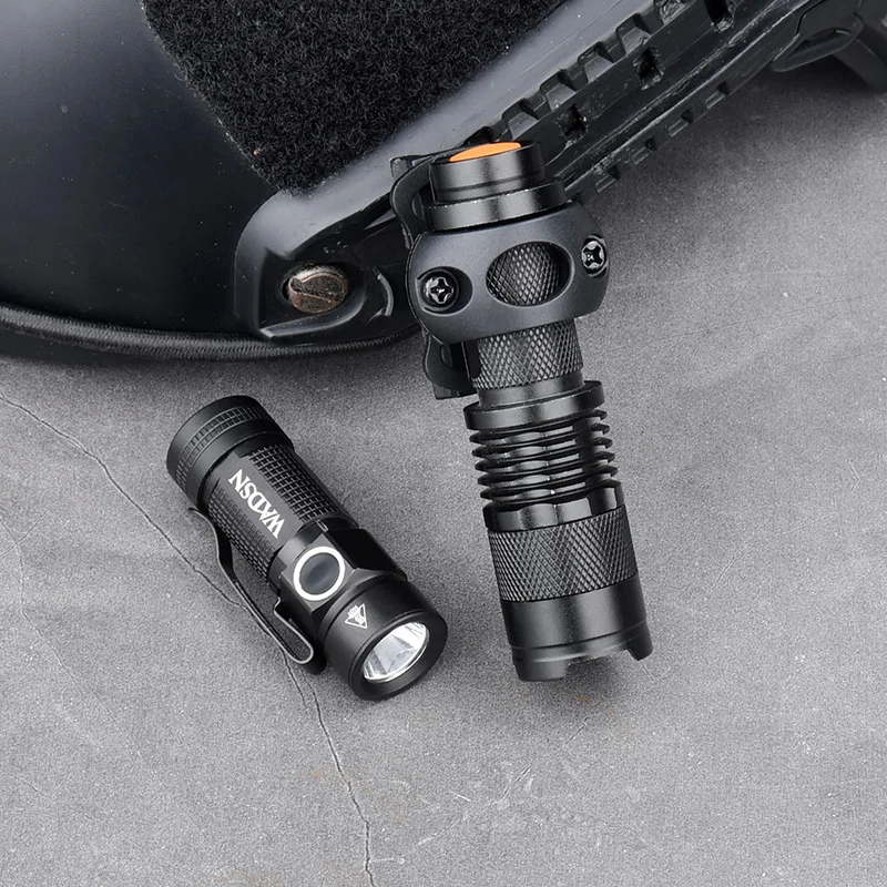 Lámpara de casco táctico WADSN, luz de exploración para colgar, luz de 20mm