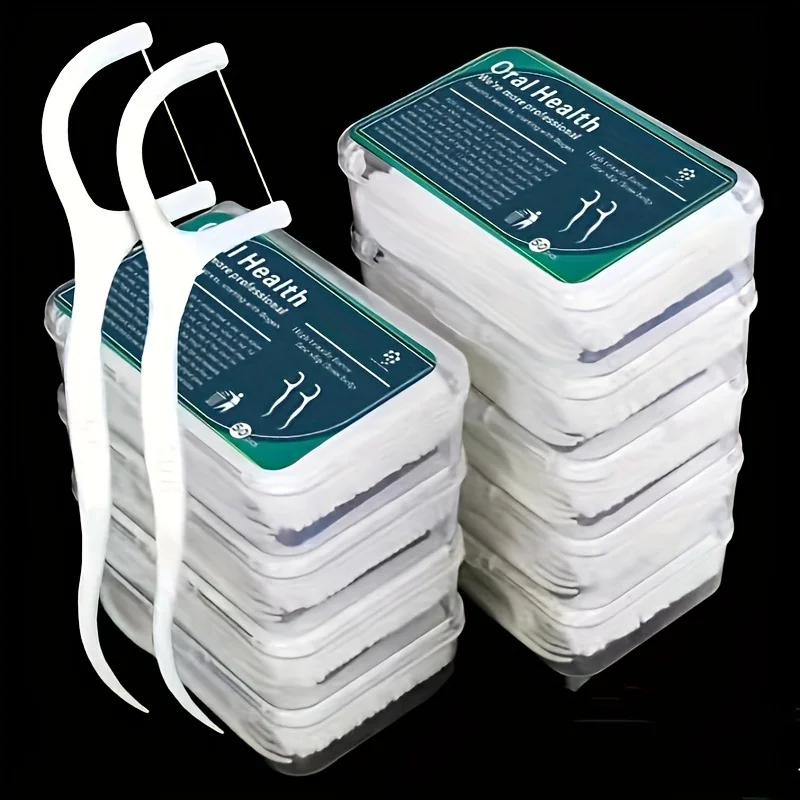 50 Uds. De hilo Dental, hilo Dental de limpieza profunda para el cuidado bucal adecuado, selecciones de hilo Dental desechables portátiles para viajes, vida diaria
