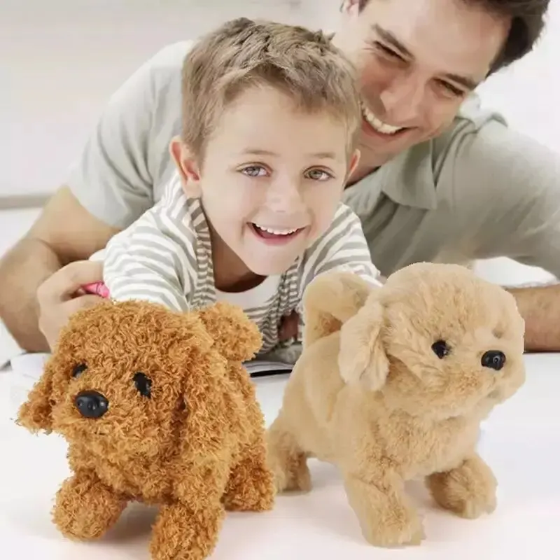ของเล่นเด็กสุนัขที่เดินเปลือกหางกระดิก Plush Interactive สัตว์เลี้ยงอิเล็กทรอนิกส์ลูกสุนัข Montessori ของเล่นสําหรับเด็กผู้หญิงคริสต์มาสของขวัญ