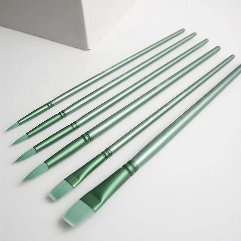 Aquarell-Pinsel-Set, spitz, rund, flach, Kopf, weiches Haar, Anfänger, Kunst, Student, handgezeichnetes Aquarell-Nylon-Malmaterial