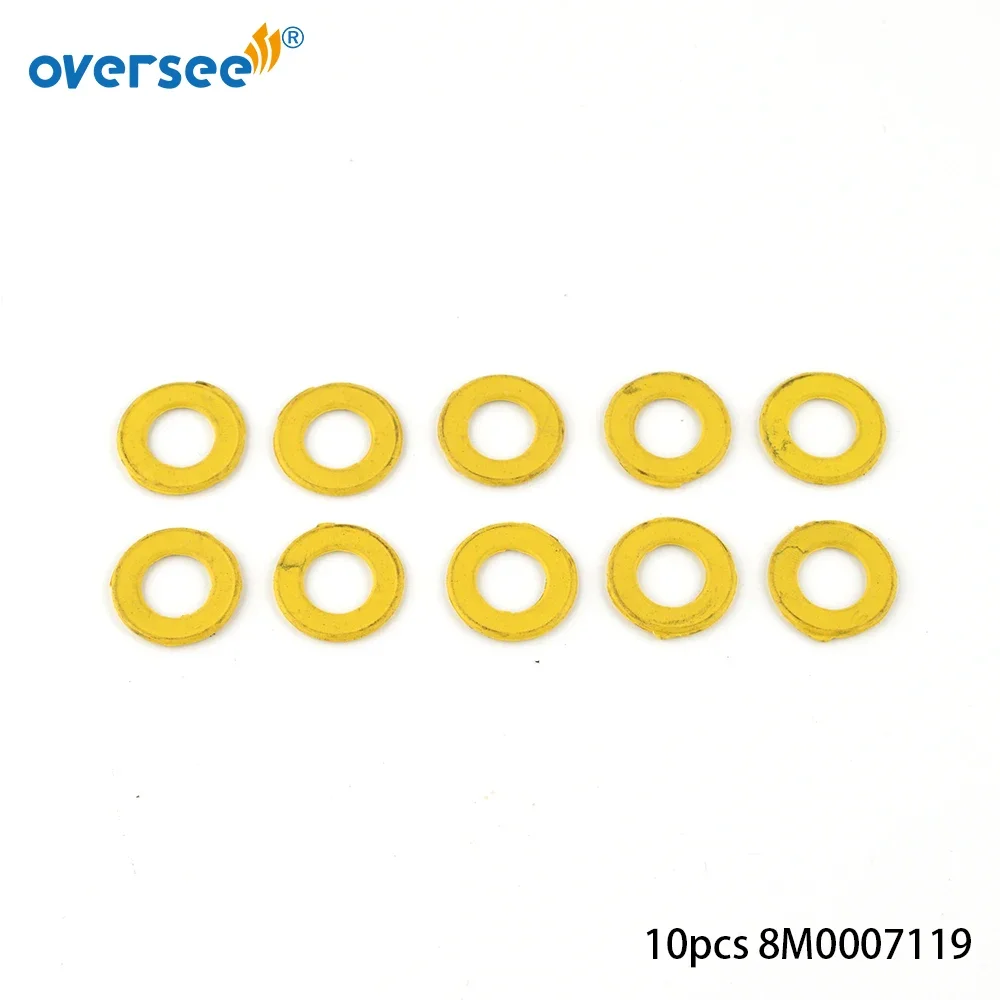 8M 0007119   Ölablassschraubendichtung/Unterlegscheibe für Mercury Mercruiser Quicksilver 25–60 PS 4-Takt-Außenbordmotor 26–8 m 0007119   10 Stück