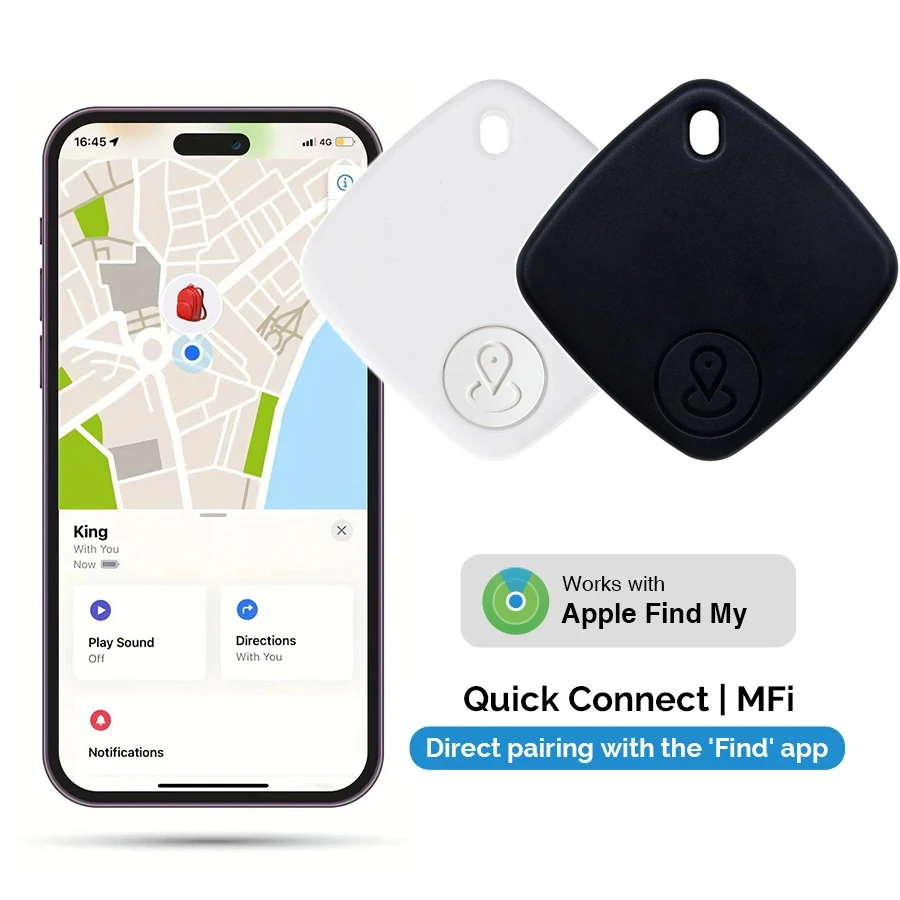 Mini Smart GPS Tracker Tracking Device Vind mijn Locator Anti Verloren voor iPhone IOS Sleutel Portemonnee Huisdier Bagage Auto MIF Bluetooth Finder