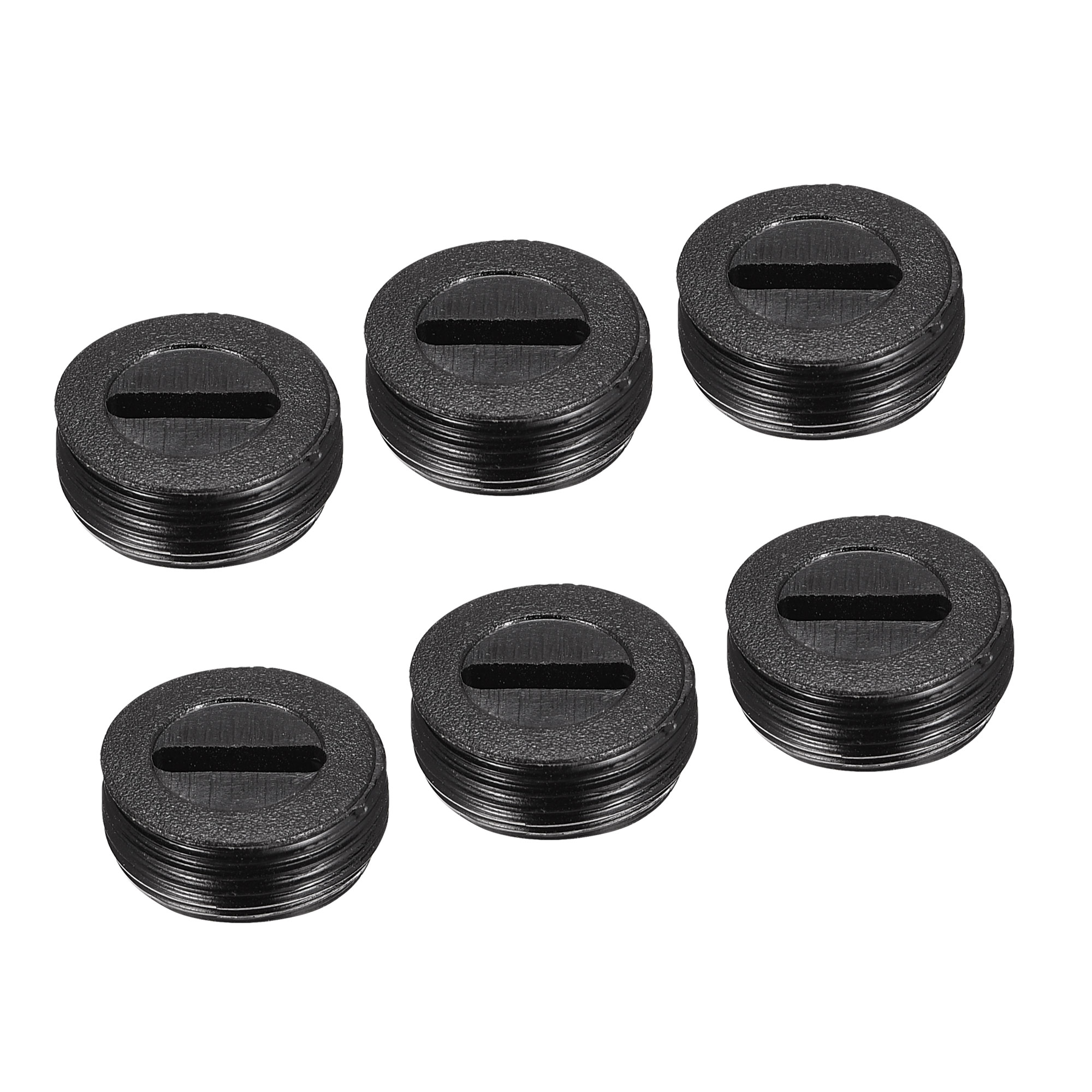 Tapas de soporte de cepillo de carbono con tornillo de plástico negro, funda de diámetro de 10mm/12mm/13mm/14mm/15mm/16mm/18mm/20mm/22mm, 6/10/20 piezas