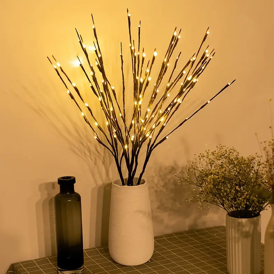 1 rama de luces, luces para sala de estar y dormitorio, luces nocturnas creativas, luces decorativas de estilo, cuerdas de luces LED