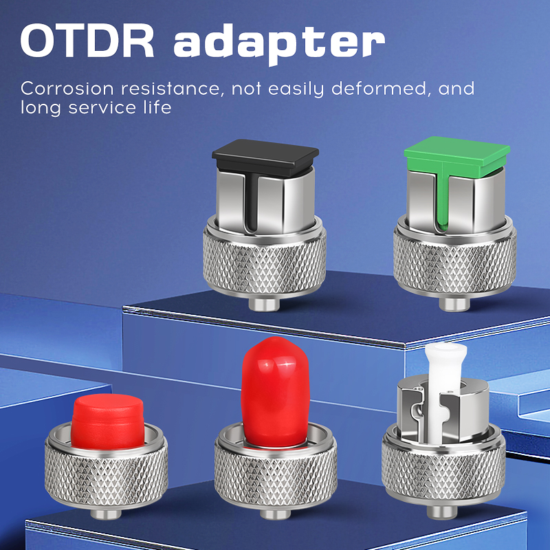 Conector de transferencia OTDR, adaptador FC ST SC LC APC, conector de fibra óptica OTDR para reflectómetro de dominio de tiempo óptico, adaptador de fibra