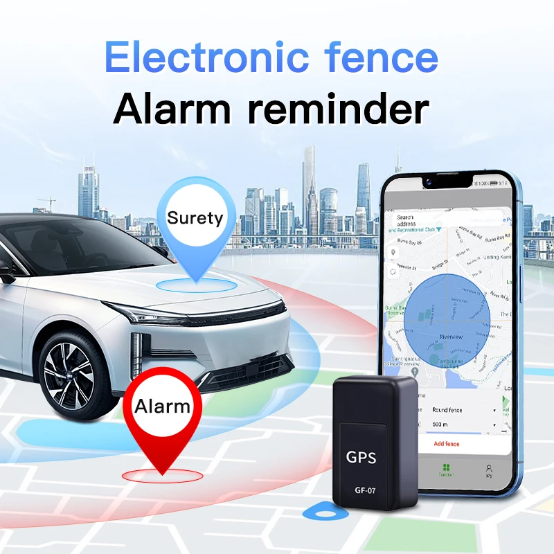Rastreador GPS para coche GF07, localizador GPS para vehículo, dispositivo de seguimiento GPS magnético fuerte en tiempo Real, alarma antipérdida, aplicación de posición GPS
