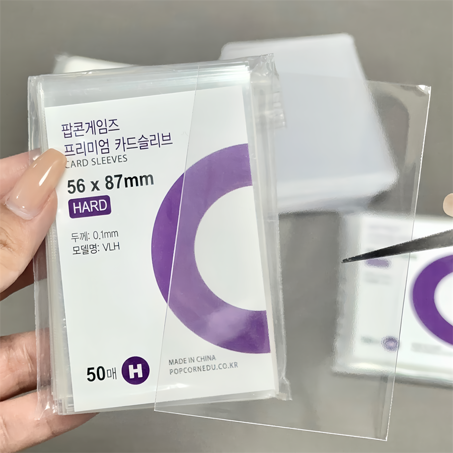 Korea Klar Kpop Foto Karte Hülse Anti-scratch Transparent Schutz Tasche Für Popcorn Diy Spiel Fußball Koreanische idol Karte halter