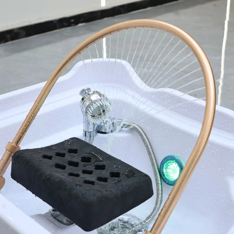 Cabeça de lavagem de cabelo profissional terapia spa sem encanamento portátil shampoo bacia pia com tanque de água cabeça spa para salão de beleza
