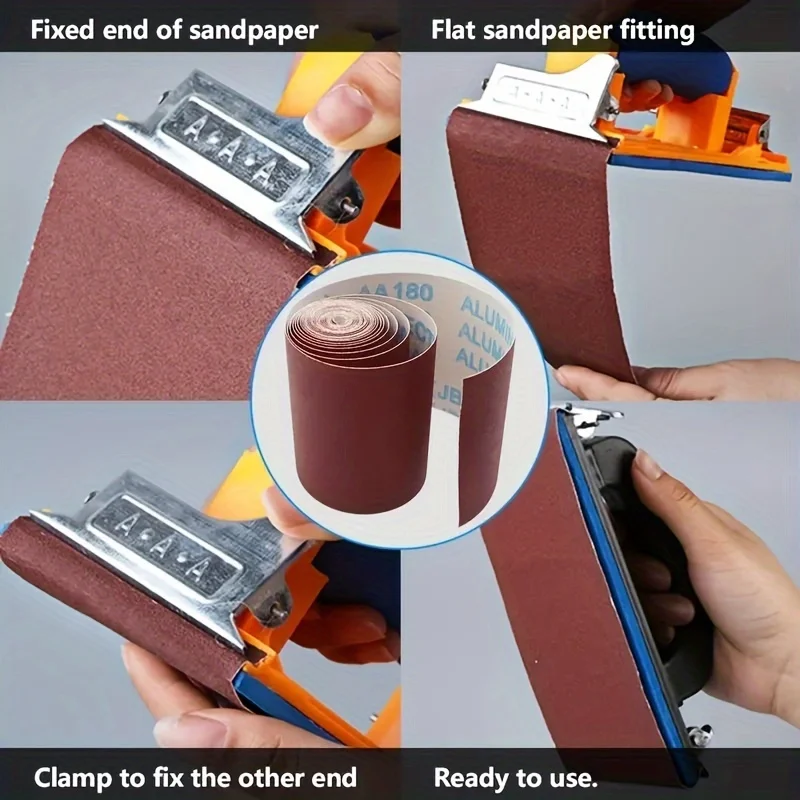 Grinding belt for woodworking and metal polishing Sander tool grinding and polishing sandpaper emery roll 60-800 mesh