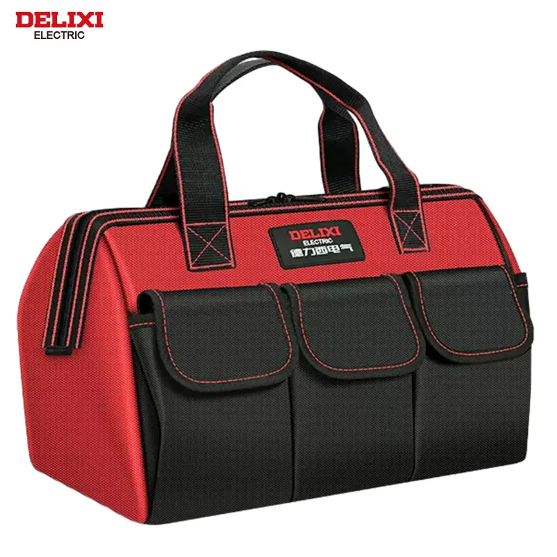 DELIXI ELECTRIC Tool Bag,Multifunctional Waterproof Storage Tool Bag,Suitable for Electricians,Plumber，Car Mechanics,Homeowners