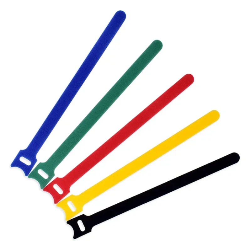 50Pcs Reusable Fastening Cable Ties Adjustable Cord Ties,Nylon Cable Management Straps Hook Loop Cord Organizer Wire Ties