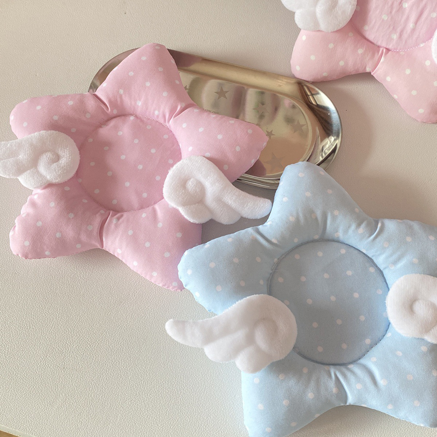 Cute Polka Dot Insulated Coaster Thicken Star Wings Cup Mat Cotton Non-slip Table Mat Home Decoration