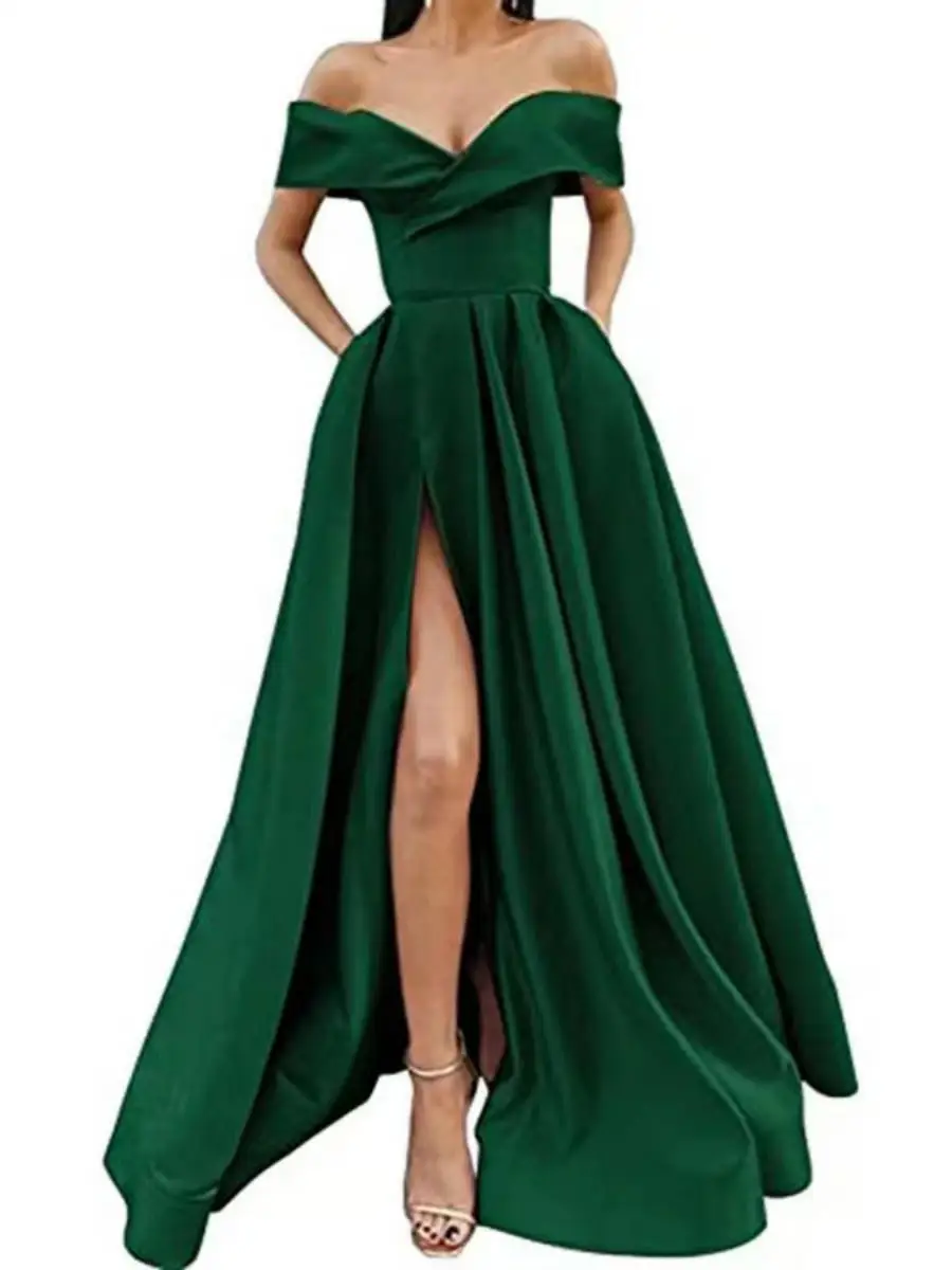 Vestido Formal F Multicolorido com Decote em V Profundo, Cintura Alta, Sem Mangas, Estilo Princesa, Verão 2023, Fibra ...