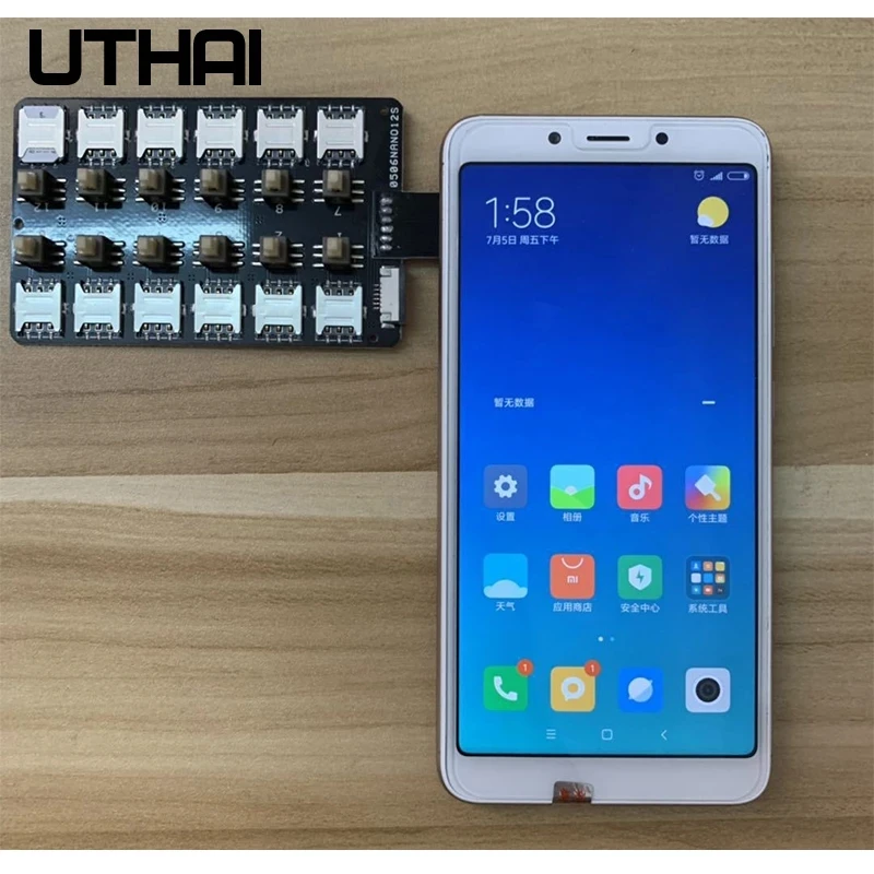12ช่องใส่การ์ดขยาย SIM Card Adapter Reader (สำหรับ iPhone 5/6/7/8/X/XS) mini SIM SIM Nano Sim Card Reboot-สวิทช์ฟรี