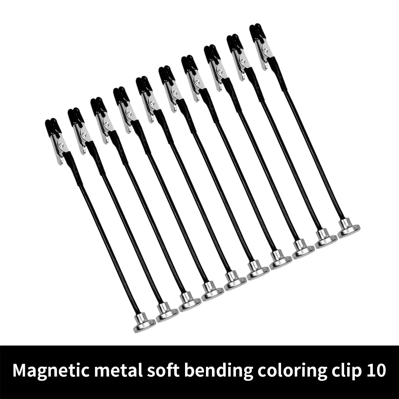Rafford 10 Stück Krokodilklemmen |   Gummispitzen + Magnetfuß, biegsame Metalldrahtklemmen für Hobbymodellierung und Heimwerkerprojekte