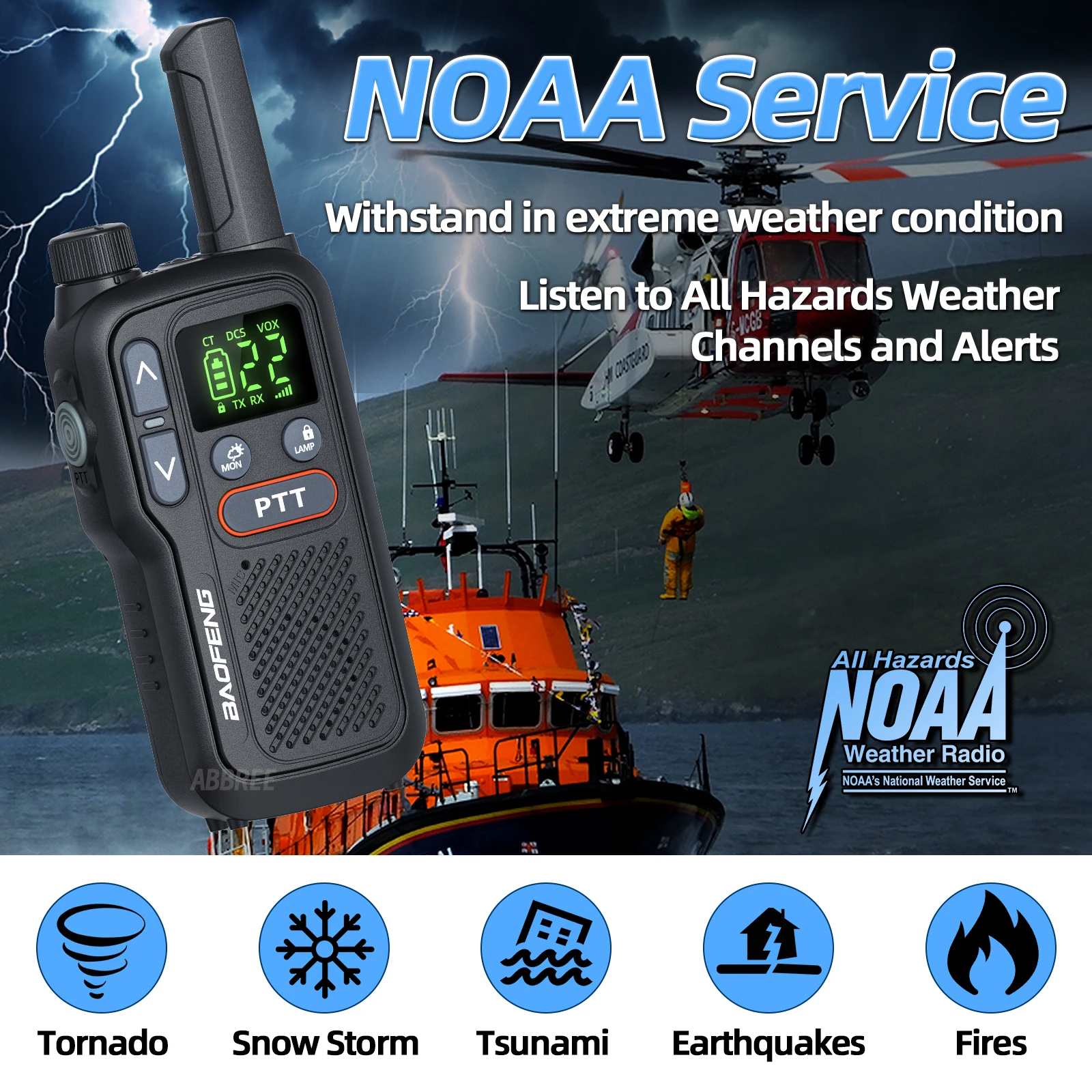 2PCS Baofeng BF-T18 Mini Dual PTT Walkie Talkie Portable PMR 446Mhz  Flashlight NOAA For Camping Two Way Radio F22 PMR