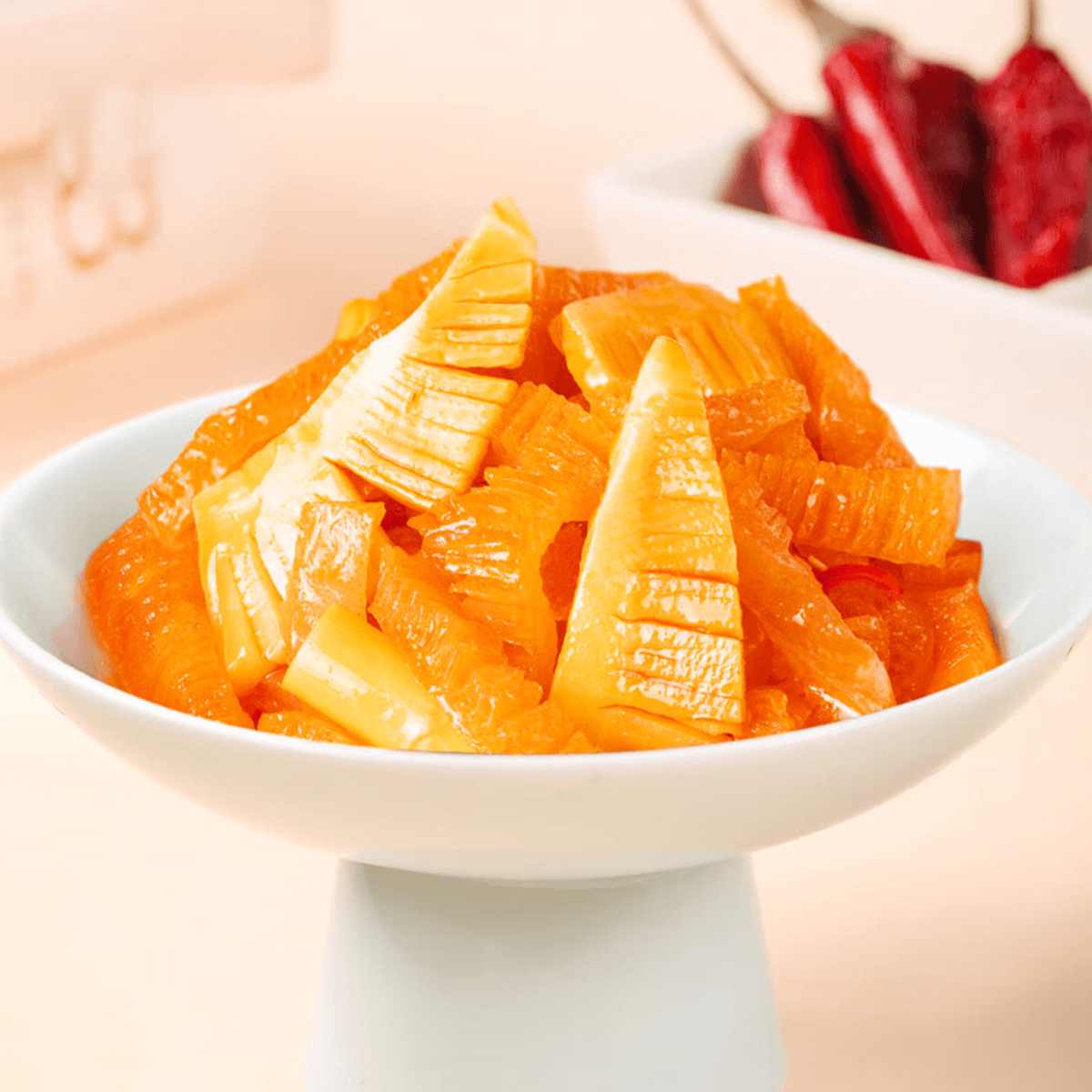 [3Packs] Guankoufu Bamboo Shoots And Konjac,Sour And Hot ,Low Calories,0.56 oz*3Packs*20pc