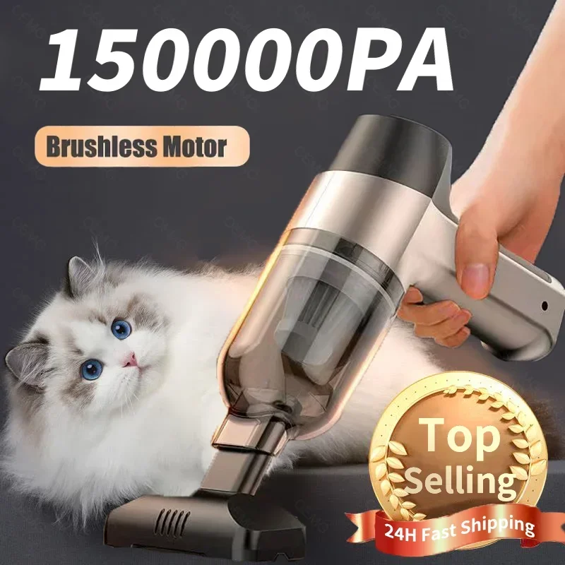 Miniaspiradora de coche, aspiradora portátil inalámbrica de mano para electrodomésticos, potente máquina de limpieza, limpiador de coche para teclado