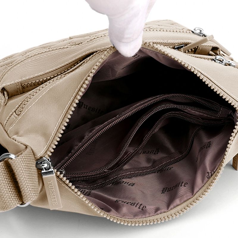 Umhängetasche für Damen, wasserdicht, einfarbig, Schwarz, Rosa, lässige Handtasche, Messenger-Tasche