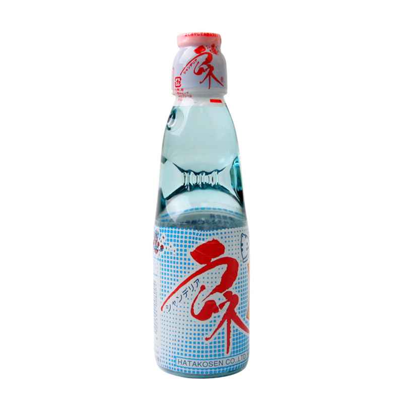 Hata, Ramune Soda (Original Flavor), Pack of 6, 200ml per bottle