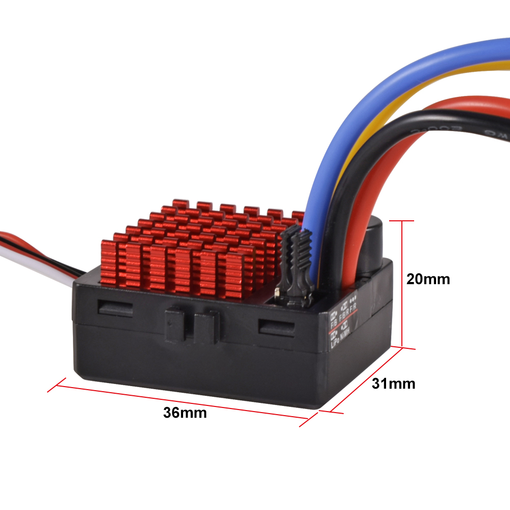 9IMOD 60A Brushed Fahrregler Fahrtenregler Speed Controller ESC for 1/10 RC Car