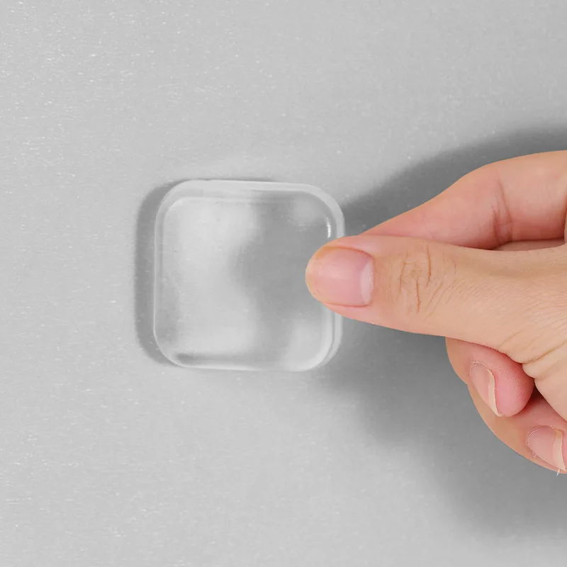 Pegatinas autoadhesivas para puerta, calcomanías anticolisión, silenciosas, transparentes e impermeables, 3660