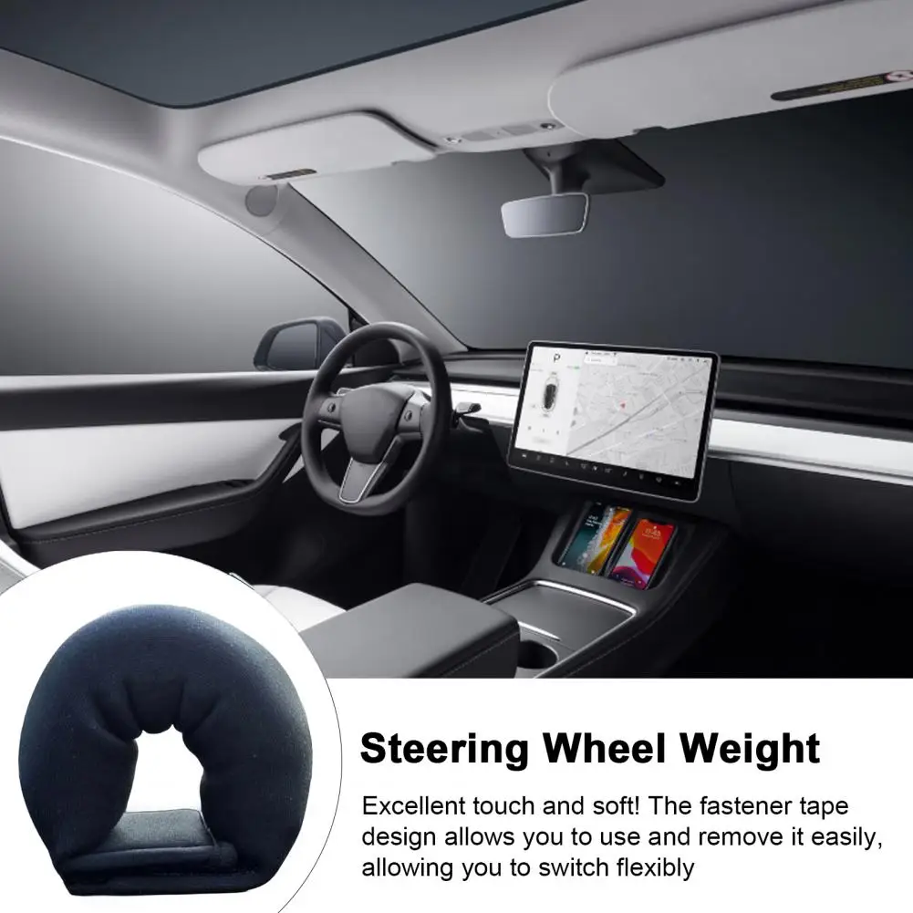 Lenkrad Abdeckung Verschluss Band Auto Auto Lenkrad Gewicht Weiche Lenkrad Wrap Für Tesla Modell 3/Y/S/X Auto Teile