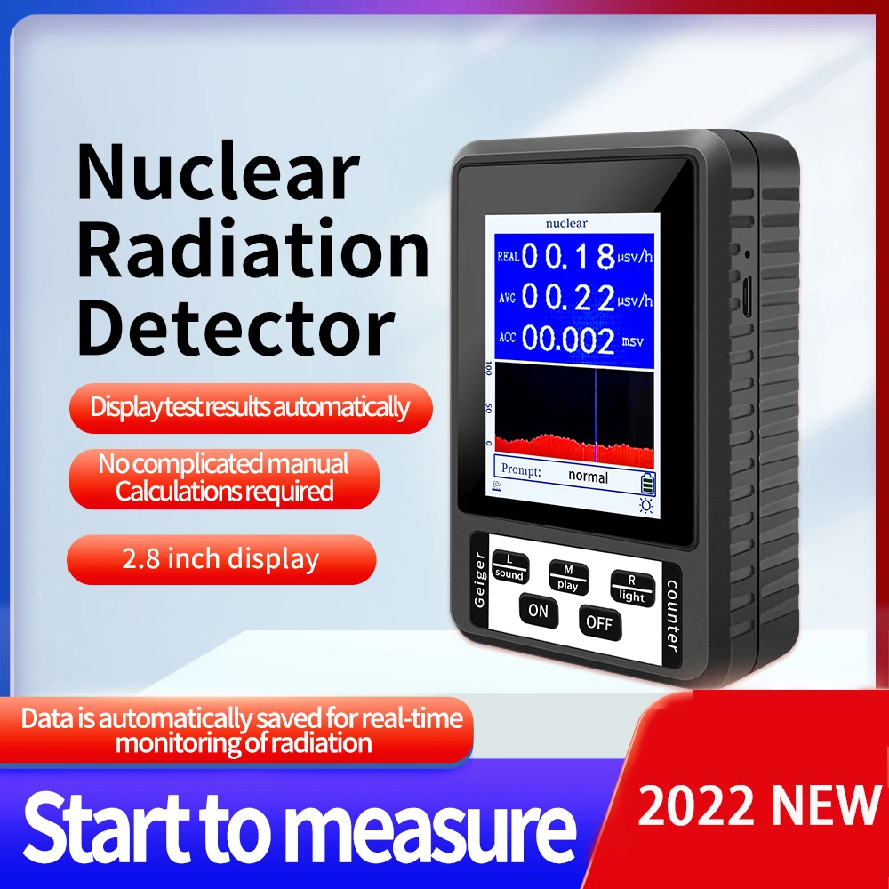 Nuevo contador Geiger portátil de XR-1, Detector de radiación Nuclear, dosímetro Personal, probador de mármol, dosímetro de radiación de rayos X