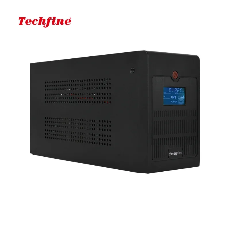 Fuente de alimentación ininterrumpida UPS inteligente de respaldo sin conexión de 2000VA y 1200W para computadora y sistema de datos para el hogar