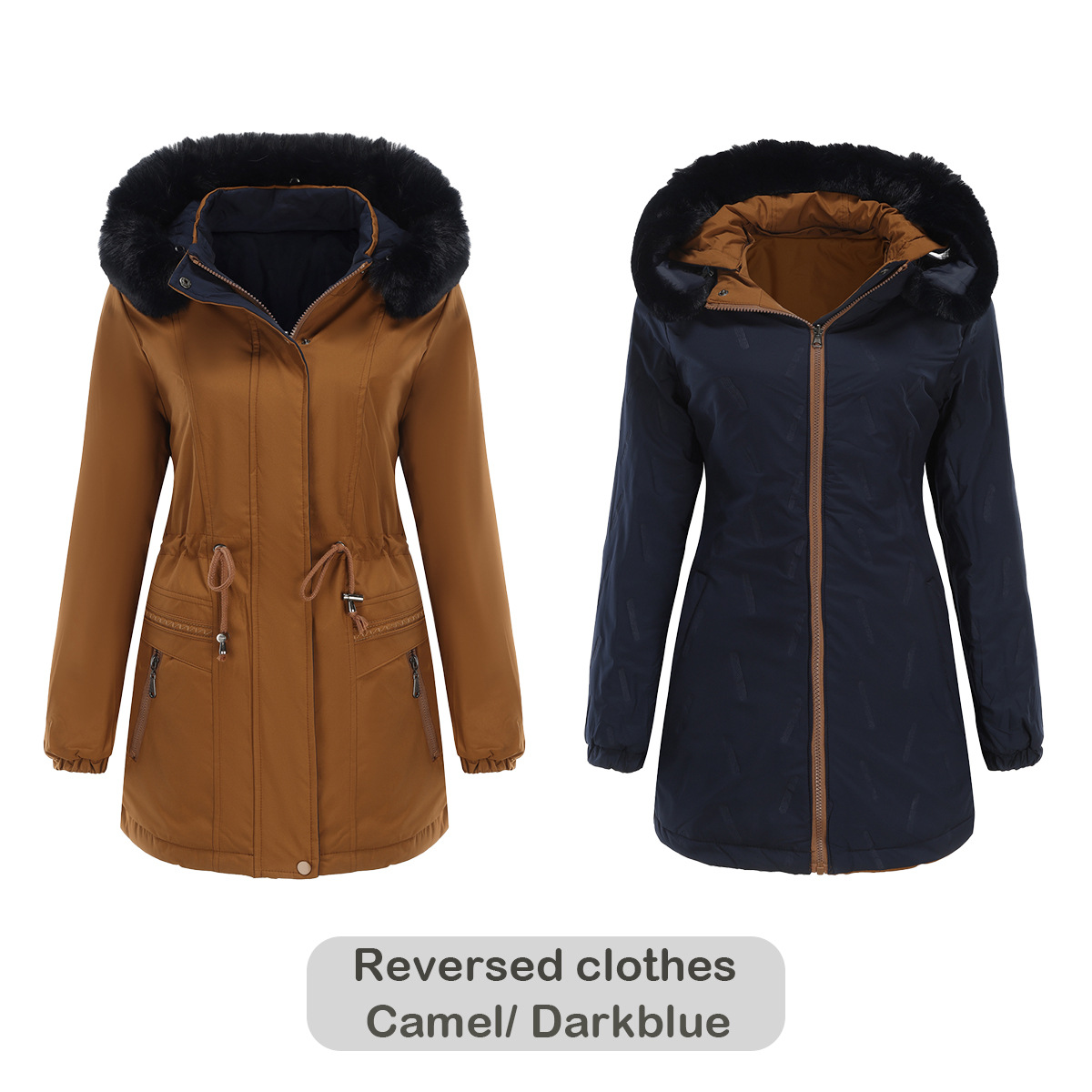 Płaszcze damskie z gęsiego puchu Kurtka Outdoor Hiking Hoodie WindProof Długi płaszcz zimowy Kurtka Femme Ciepła odzież wierzchnia Odzież damska Kanada