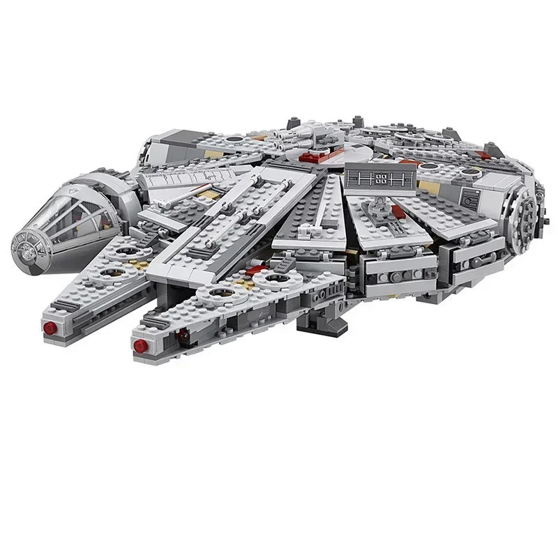 1381PCS Falcon Millennium ยานอวกาศใช้งานร่วมกับ 75105 อิฐ Building Block ของเล่นส่งเจ็ดตุ๊กตาปริศนา DIY เด็กของขวัญ
