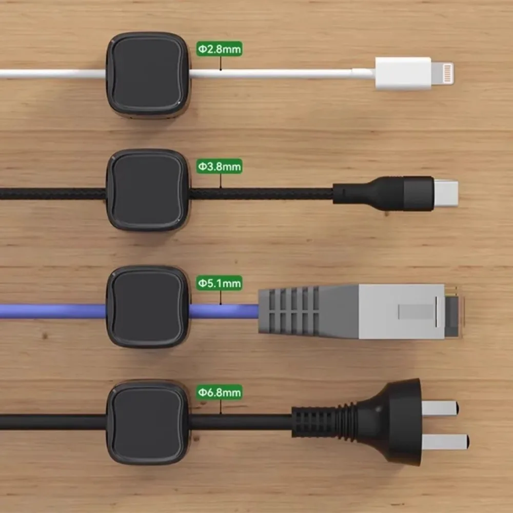 A wire storage wonder! Magnetic cable management bracket, automatically and precisely aligned, convenient for access.Storage