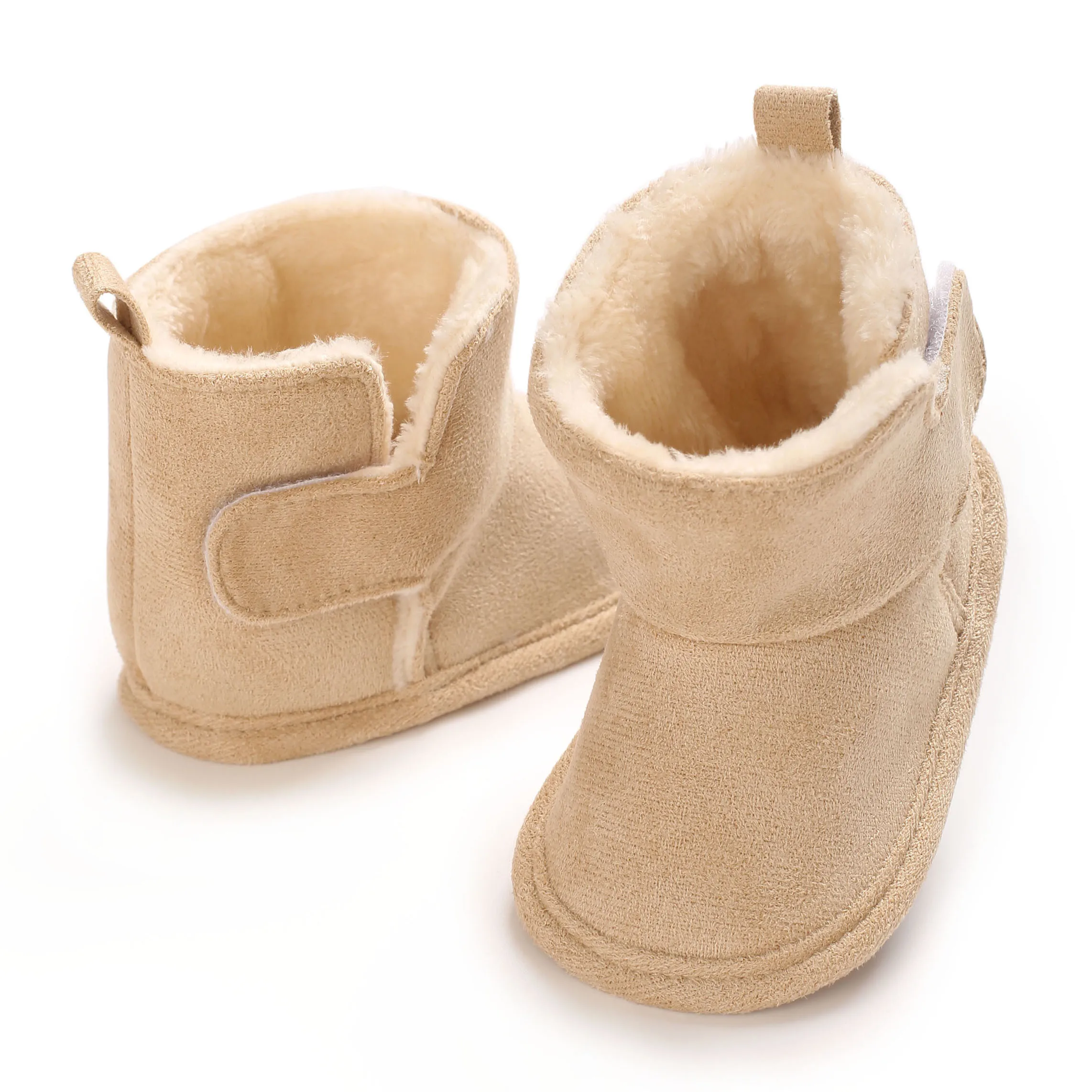 Novas botas de bebê para o inverno calor 0-18m bebê recém-nascido velcro sola macia anti deslizamento sapatos frontais sapatos de bebê botas de neve quentes