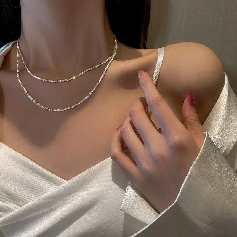 ю ยอดนิยมสร้อยคอผู้หญิง Clavicle CHAIN Choker แฟชั่นเครื่องประดับงานแต่งงานของขวัญวันเกิดจี้