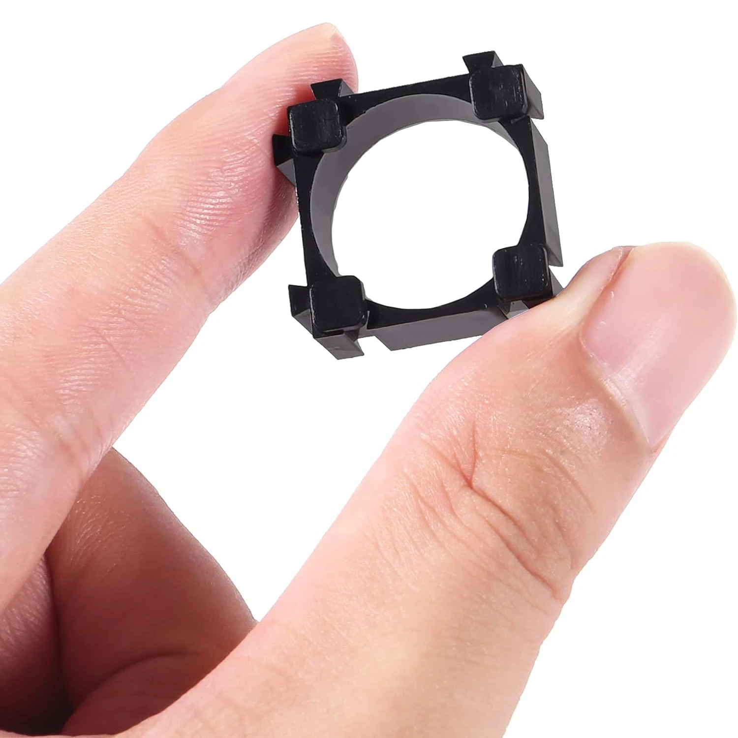 100/300Pcs 18650 Lithium Battery Holder, Plastic Battery Bracket Cylindrical Cell Battery Stand Cell Spacer for DIY Fixed Batte