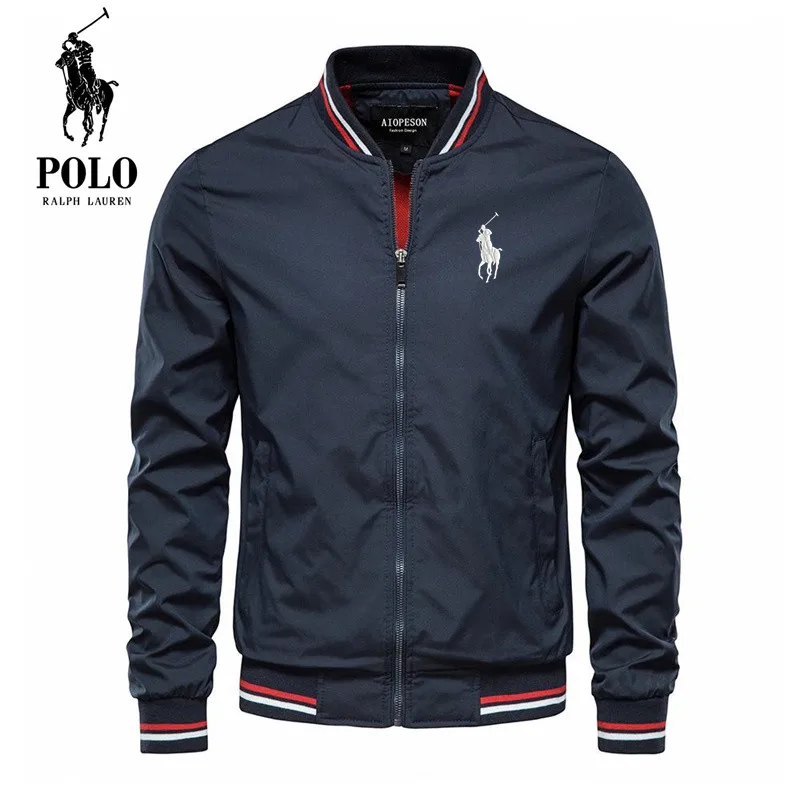 Gabardina bordada de marca Polo Ralph Lauren para hombre, chaqueta de secado rápido, protección solar al aire libre, pesca, ciclismo, deportes