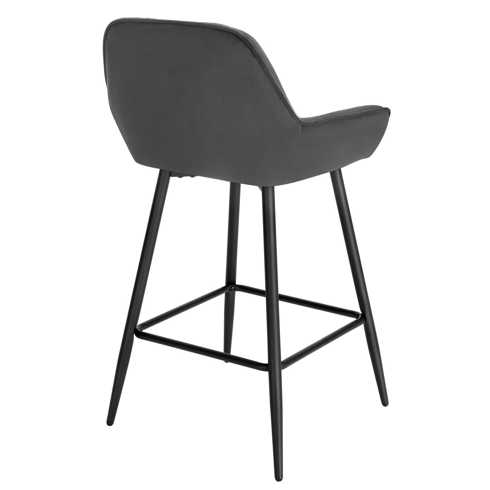 WOLTU 2 unids/set taburetes de Bar de diseño sillas de Bar taburete de bistró de terciopelo con reposabrazos respaldo reposapiés para el hogar cafetería sala de recepción